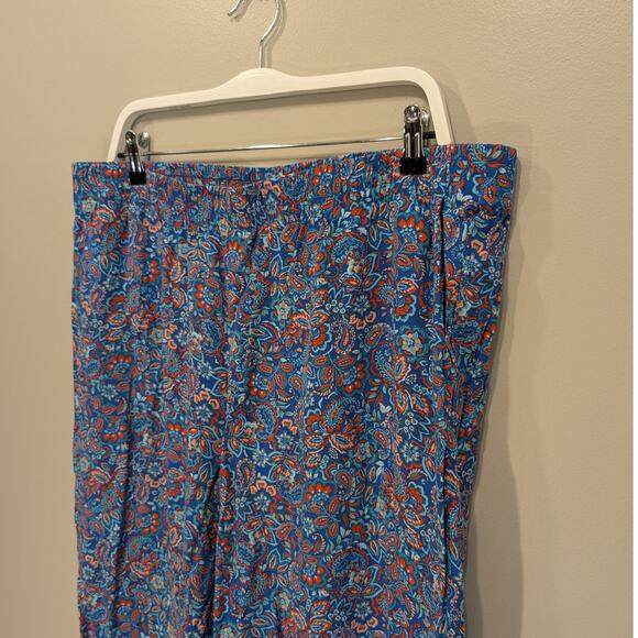 J.Jill Pants Casual Summer Tropical Floral Paisley Bold Vacation - Size XLT - Picture 3 of 9